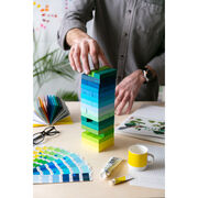 Gradient Tower Wooden Blocks Game